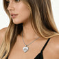 Rainbow Baby Engraved Heart Necklace