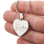 Long Distance State Necklace, Custom Engraved Necklace for Couples