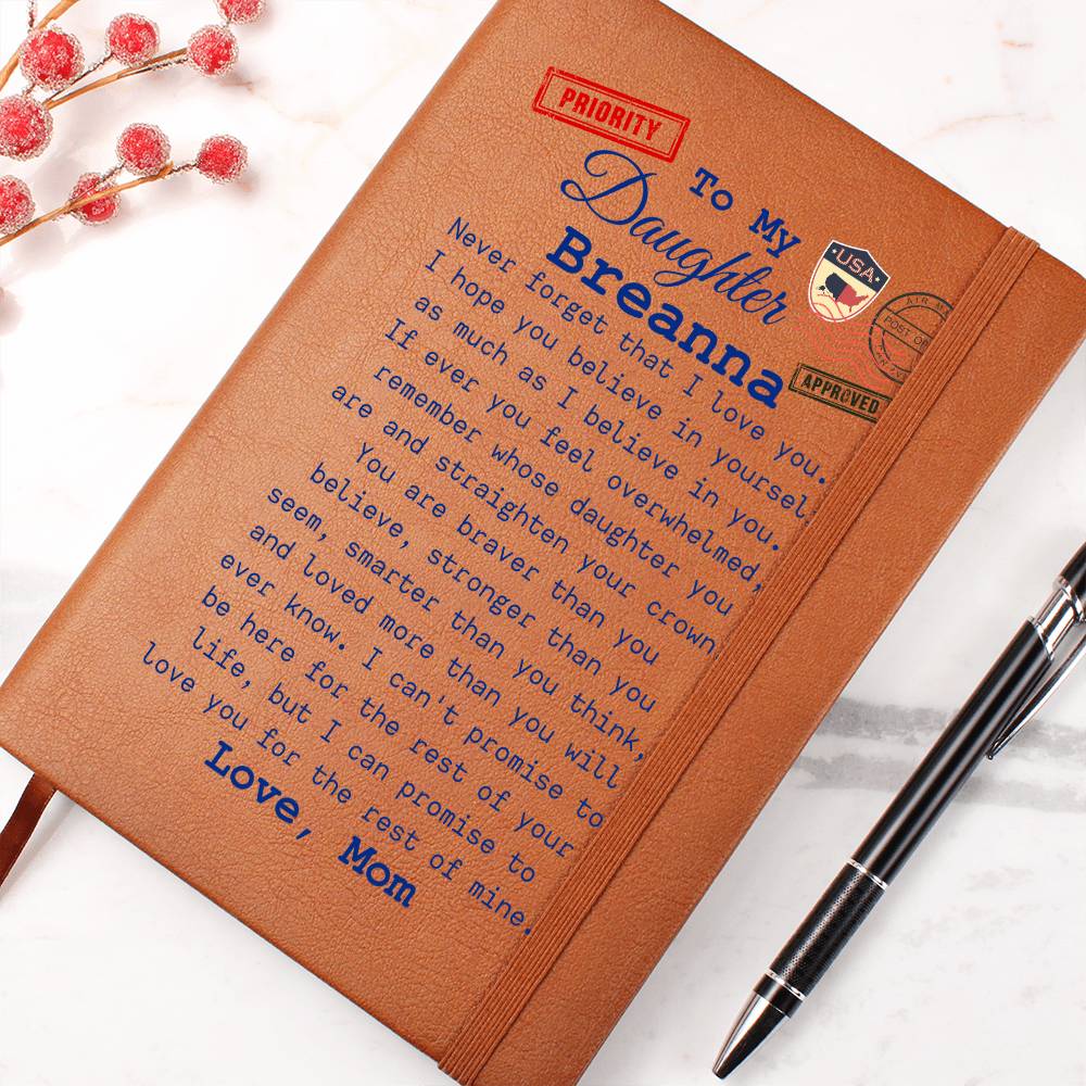 To My Daughter, Postcard Journal From Mom