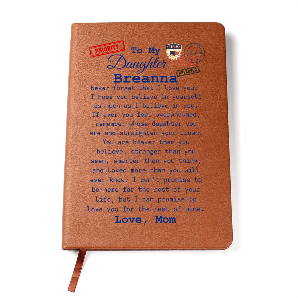 To My Daughter, Postcard Journal From Mom