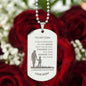 To My Son Dog Tag Necklace from Mom