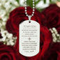 To My Son Dog Tag Necklace from Mom Enjoy The Ride