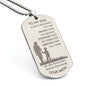 To My Son, Braver Stronger Smarter Dog Tag Love Mom