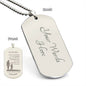 To My Son Dog Tag Necklace from Mom