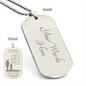 To My Son, Braver Stronger Smarter Dog Tag Love Mom