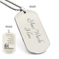 To My Son Braver Smarter Stronger Engraved Dog Tag Chain, Gift From Dad to Son, Birthday Holiday Christmas Graduation Gift, Silver Gold 2