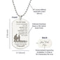 To My Son Braver Smarter Stronger Engraved Dog Tag Chain, Gift From Dad to Son, Birthday Holiday Christmas Graduation Gift, Silver Gold 2