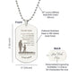 To My Son Dog Tag Necklace from Mom