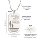 To My Son, Braver Stronger Smarter Dog Tag Love Mom