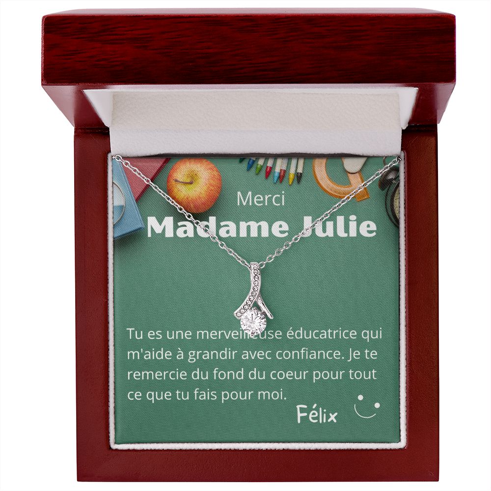 Merci Madame Julie Collier Educatrice