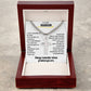 To My Grandson Engraved Cross Necklace - Always Remember Whose Grandson You Are 1