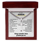 To My Grandson Engraved Cross Necklace - Always Remember Whose Grandson You Are 2