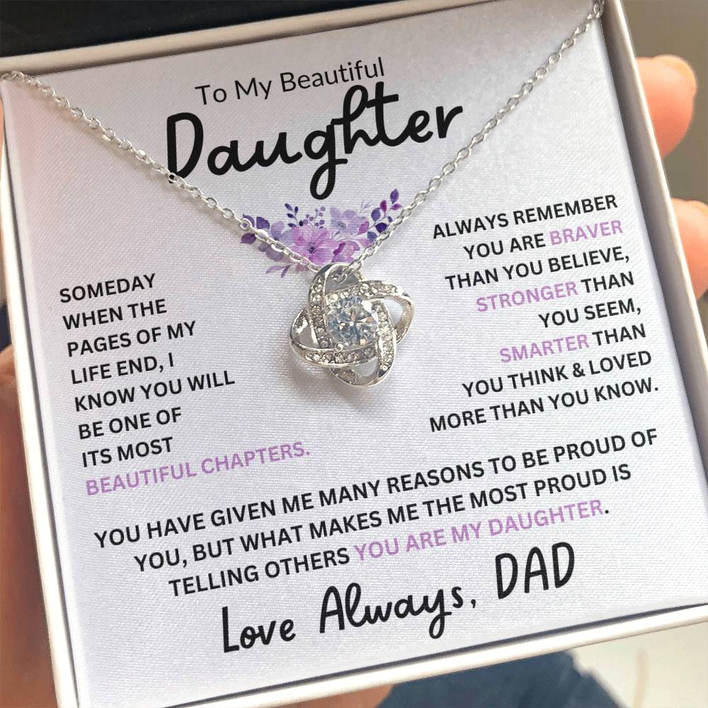 To My Daughter, Braver Stronger Smarter, Love Dad
