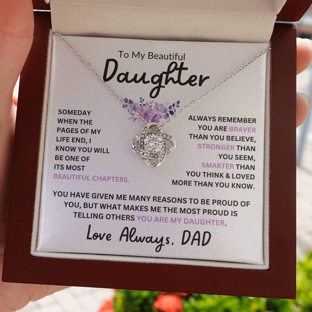 To My Daughter, Braver Stronger Smarter, Love Dad