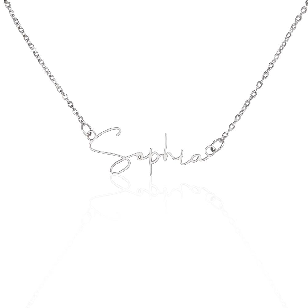 Scripted Name Necklace for Her