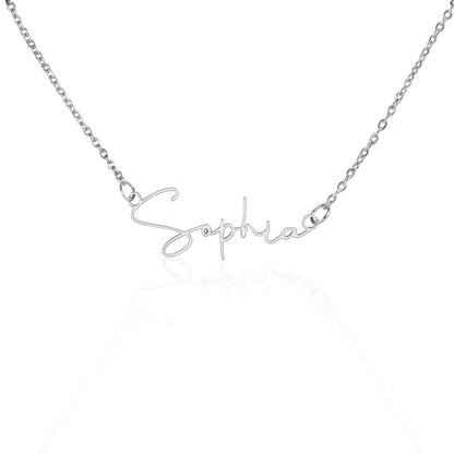 Scripted Name Necklace for Her
