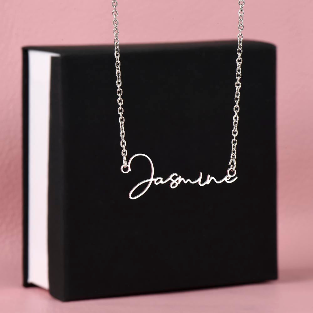 Scripted Name Necklace for Her