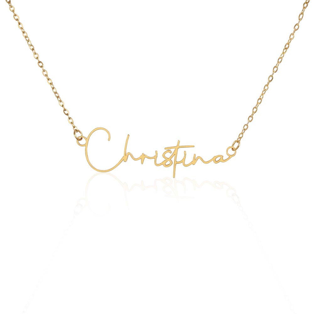 Scripted Name Necklace for Her