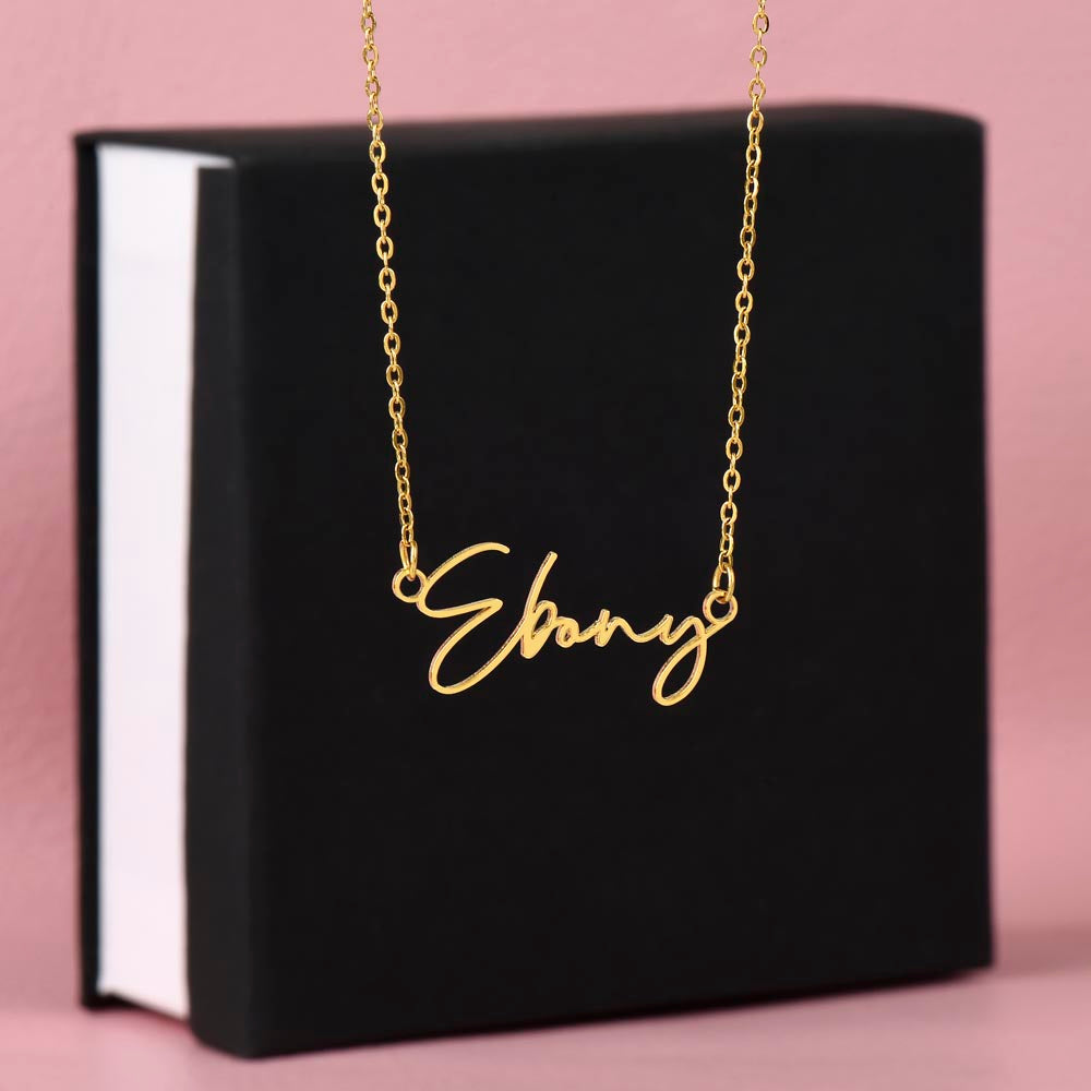 Scripted Name Necklace for Her