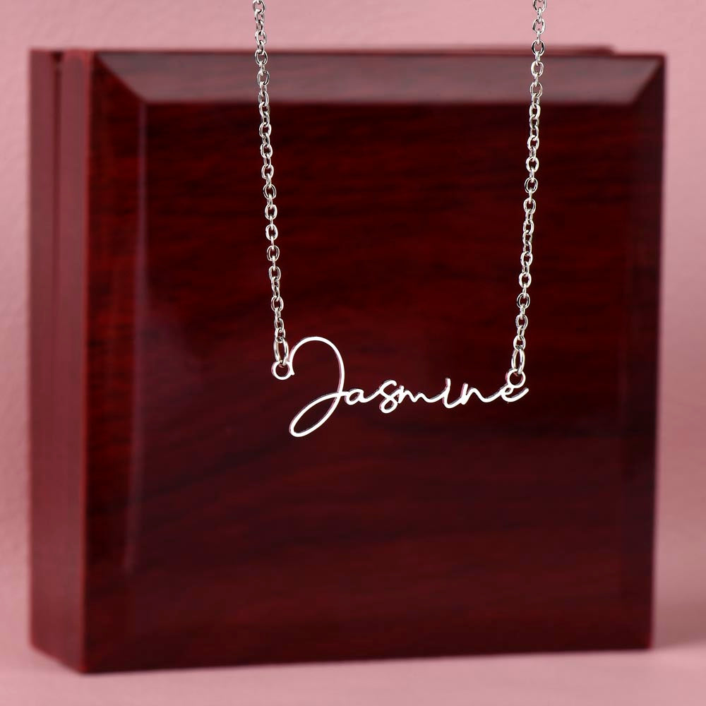 Scripted Name Necklace for Her