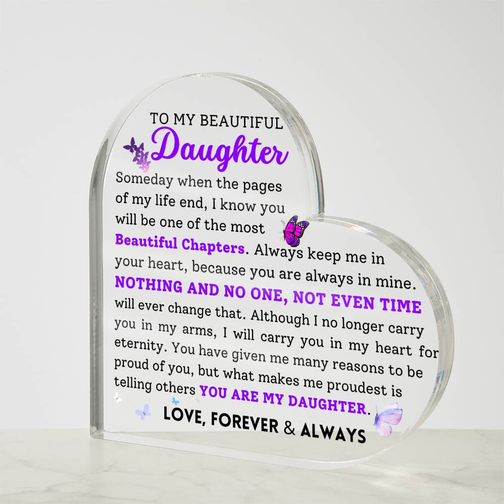 To My Beautiful Daughter Love Forever & Always