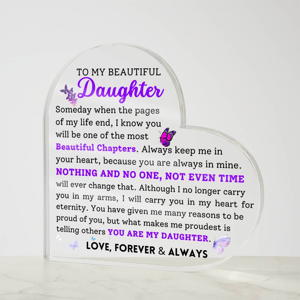 To My Beautiful Daughter Love Forever & Always