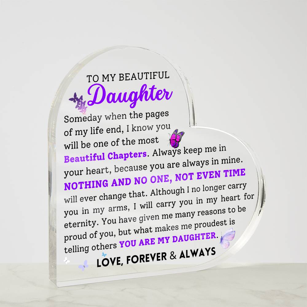 To My Beautiful Daughter Love Forever & Always