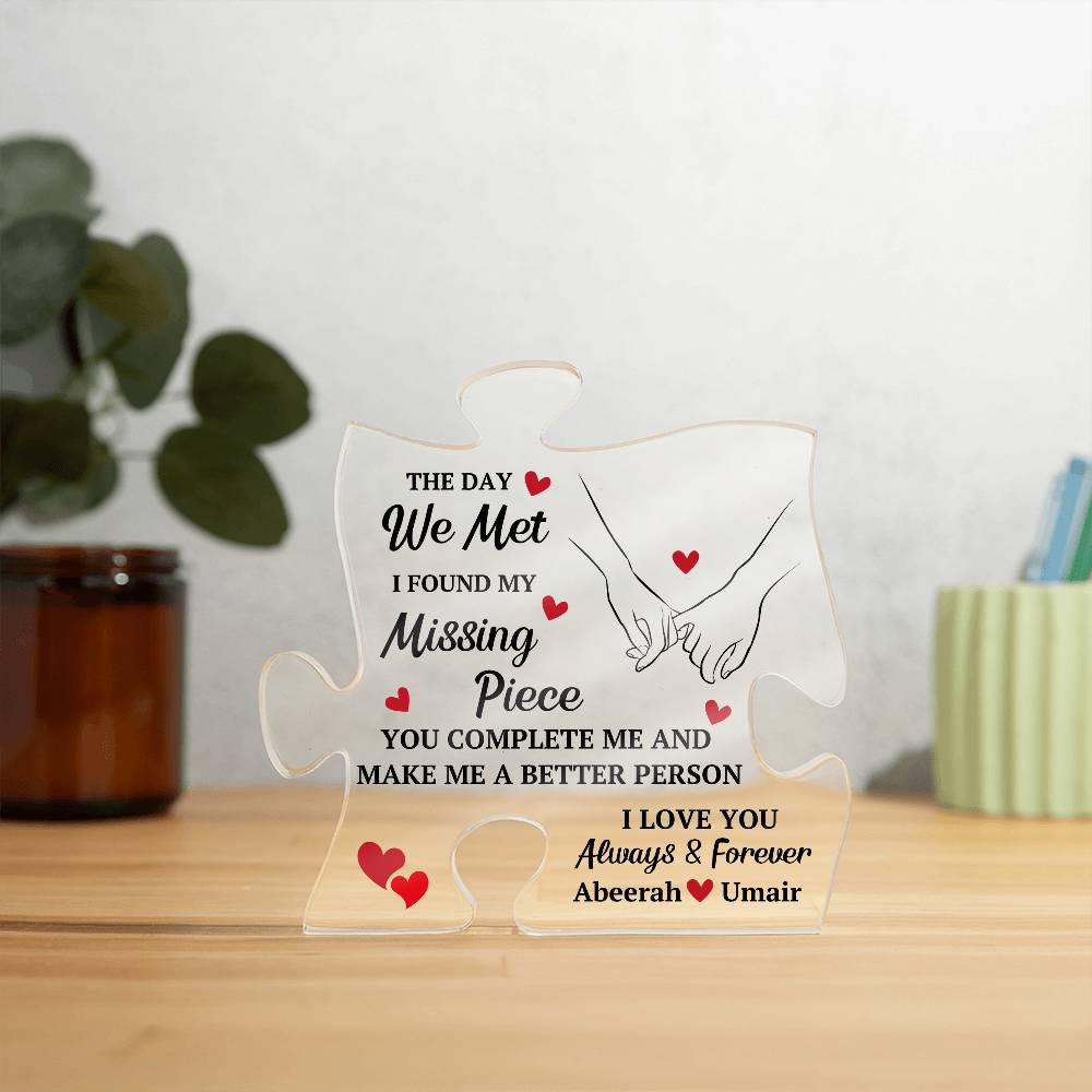 Custom Puzzle Plaque