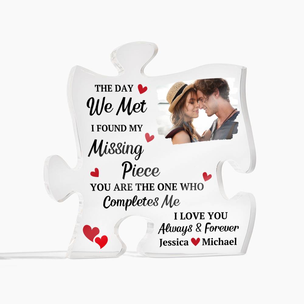 Missing Piece Acrylic for Couples