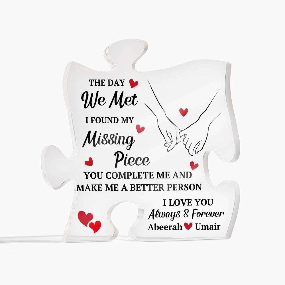 Custom Puzzle Plaque