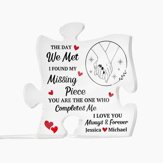 Acrylic Plaque Missing Piece Infinity Circle