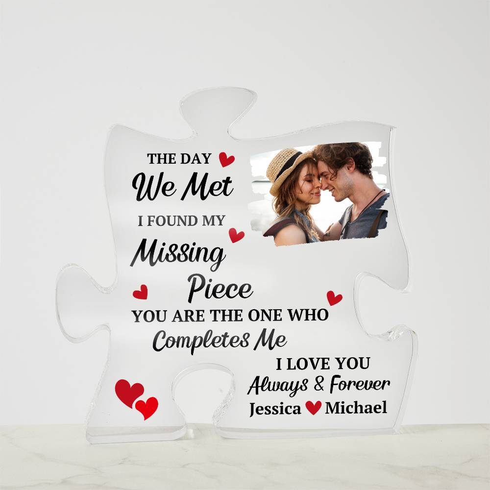 Missing Piece Acrylic for Couples