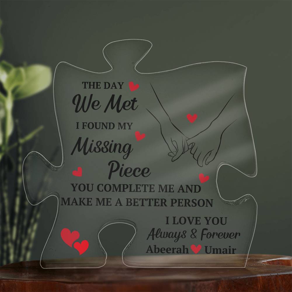 Custom Puzzle Plaque