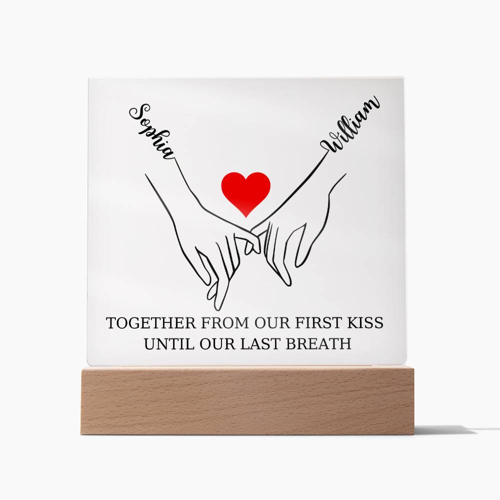 Pinky Promise Square Acrylic Plaque