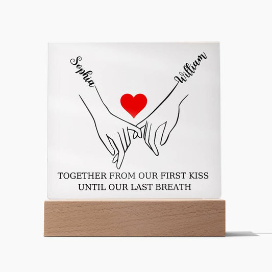 Pinky Promise Square Acrylic Plaque