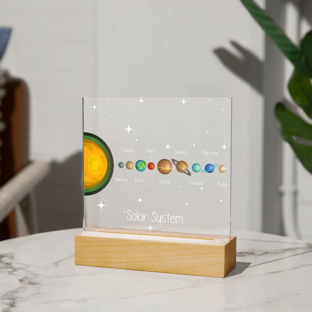 Solar System Acrylic Plaque