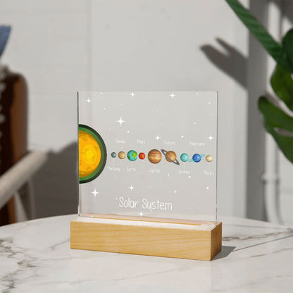Solar System Acrylic Plaque
