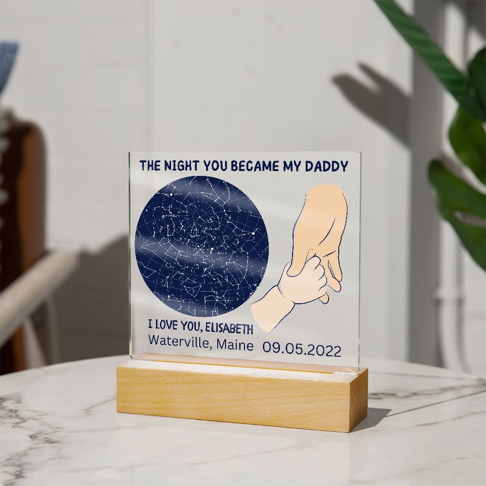 Celestial Night Sky Acrylic Plaque Waterville Maine