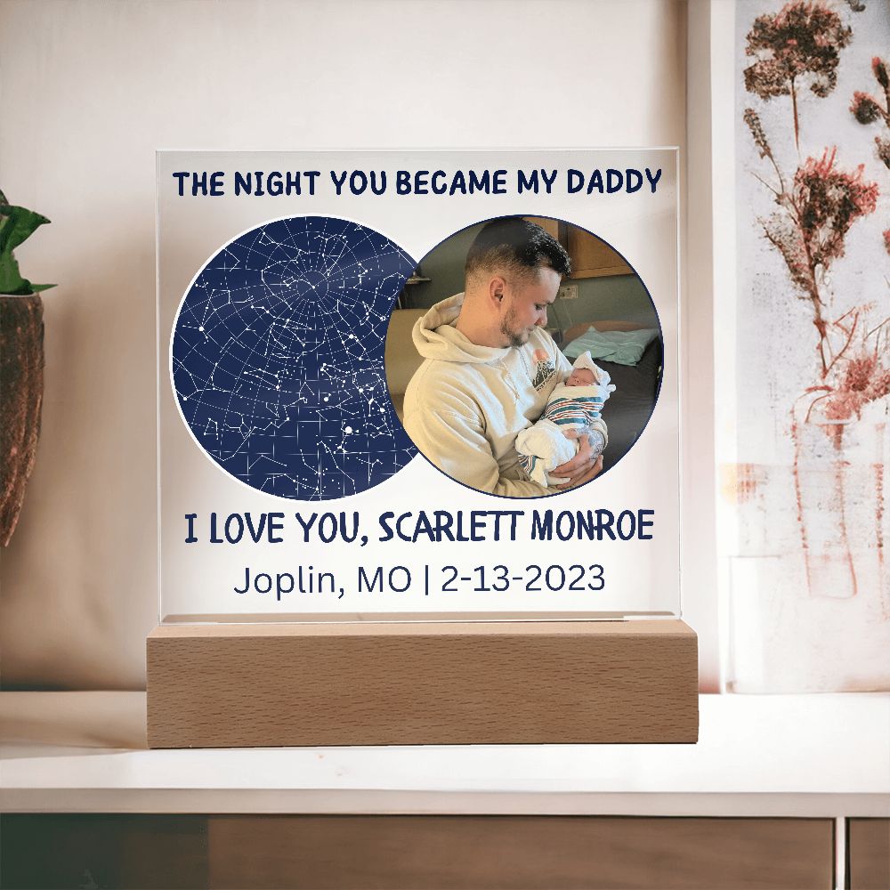 The Night You Became My Daddy Acrylic Plaque Joplin