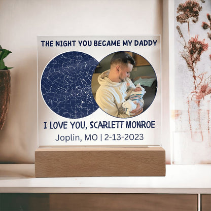 The Night You Became My Daddy Acrylic Plaque Joplin