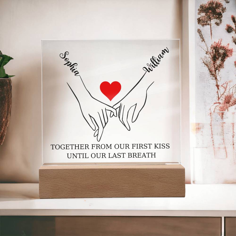 Pinky Promise Square Acrylic Plaque