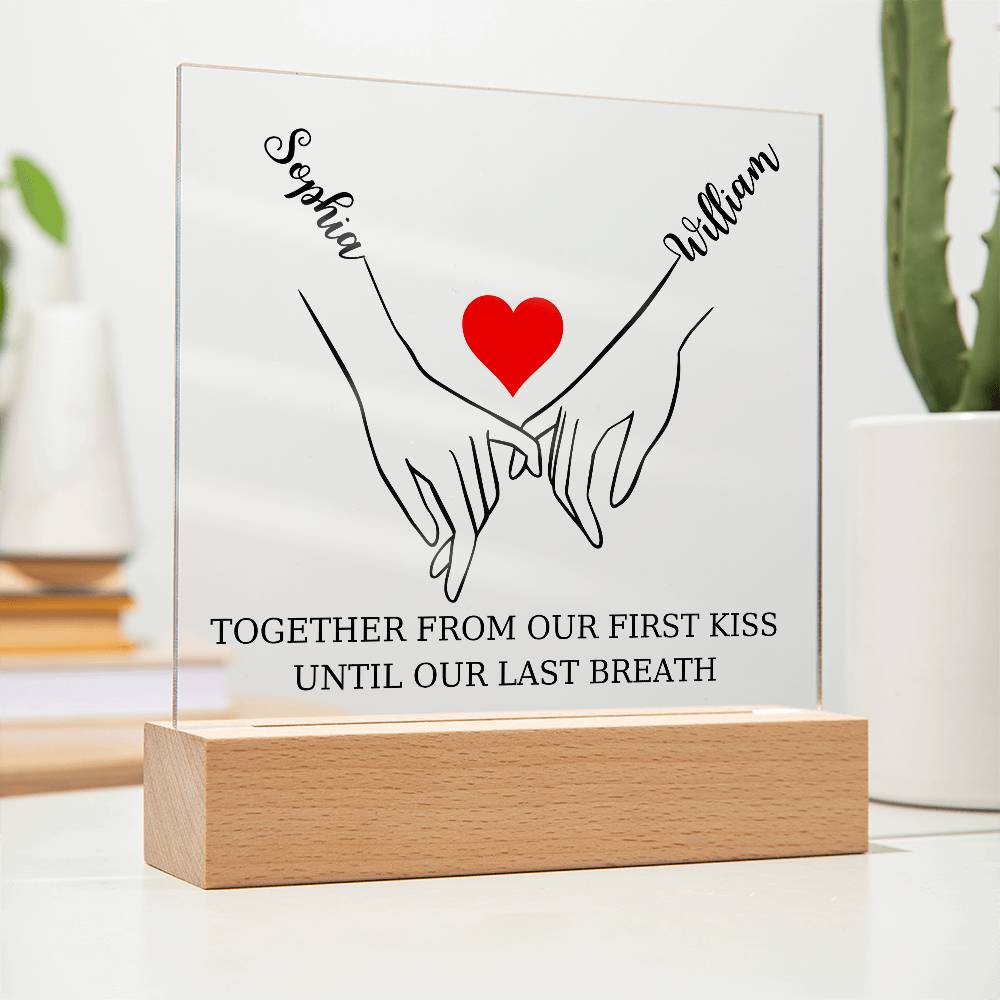 Pinky Promise Square Acrylic Plaque