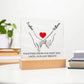 Pinky Promise Square Acrylic Plaque