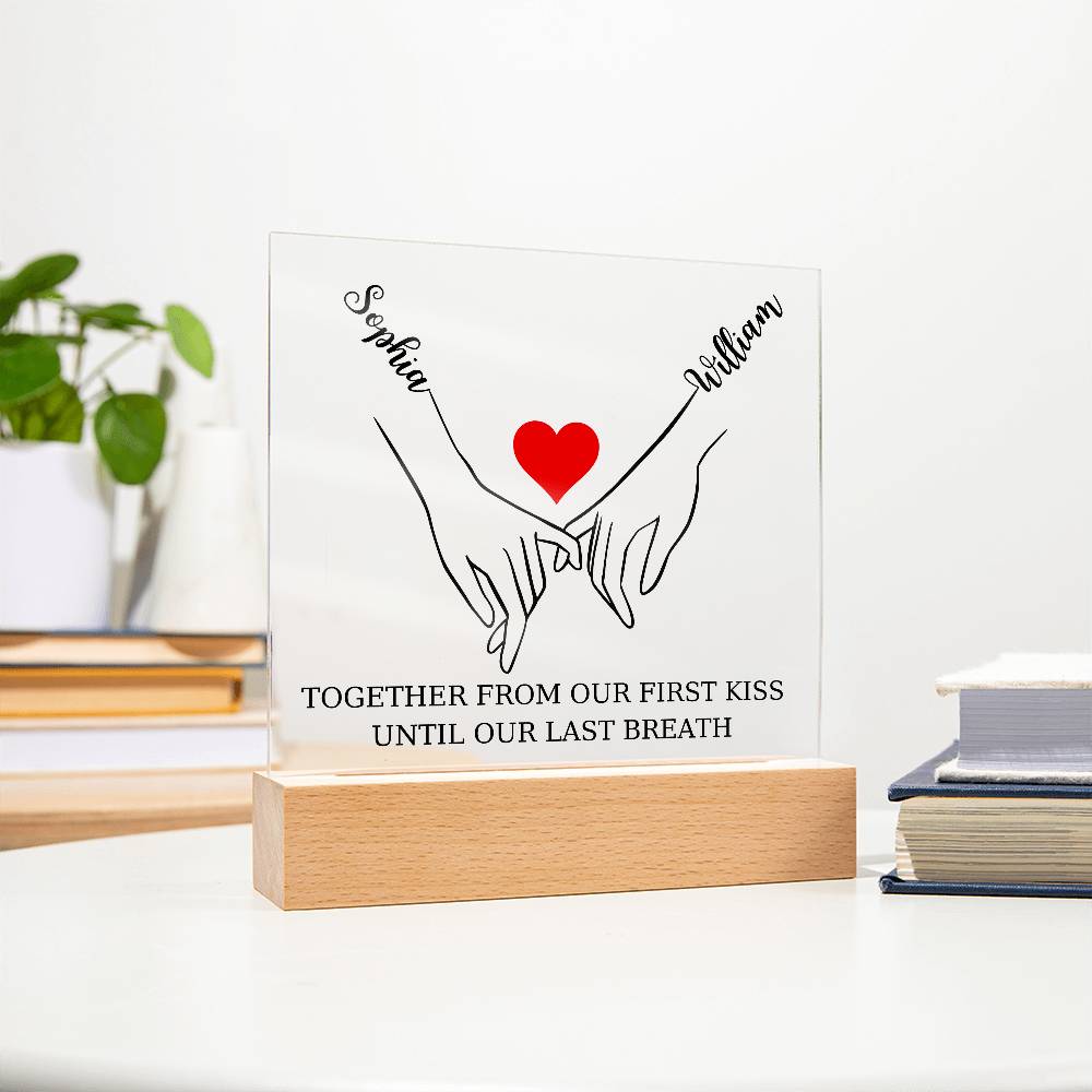 Pinky Promise Square Acrylic Plaque
