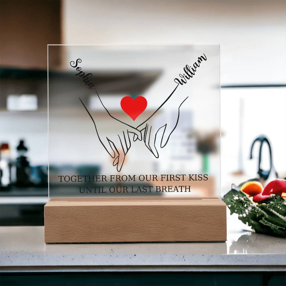 Pinky Promise Square Acrylic Plaque
