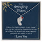To My Amazing Mom | Custom Birthstone Baby Foot Necklace