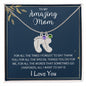 To My Amazing Mom | Custom Birthstone Baby Foot Necklace
