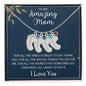To My Amazing Mom | Custom Birthstone Baby Foot Necklace