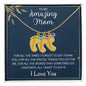 To My Amazing Mom | Custom Birthstone Baby Foot Necklace
