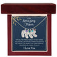 To An Amazing Mother 1-4 Name Baby Feet Birthstone Necklace, Gift For Mom New Mom, Baby Shower Birthday Mother's Day Gift for Her, Engraved
